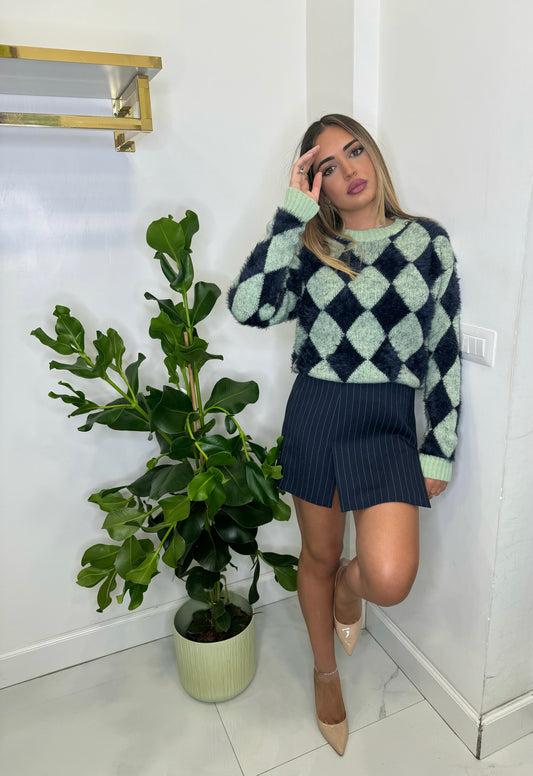 Maglione a rombi